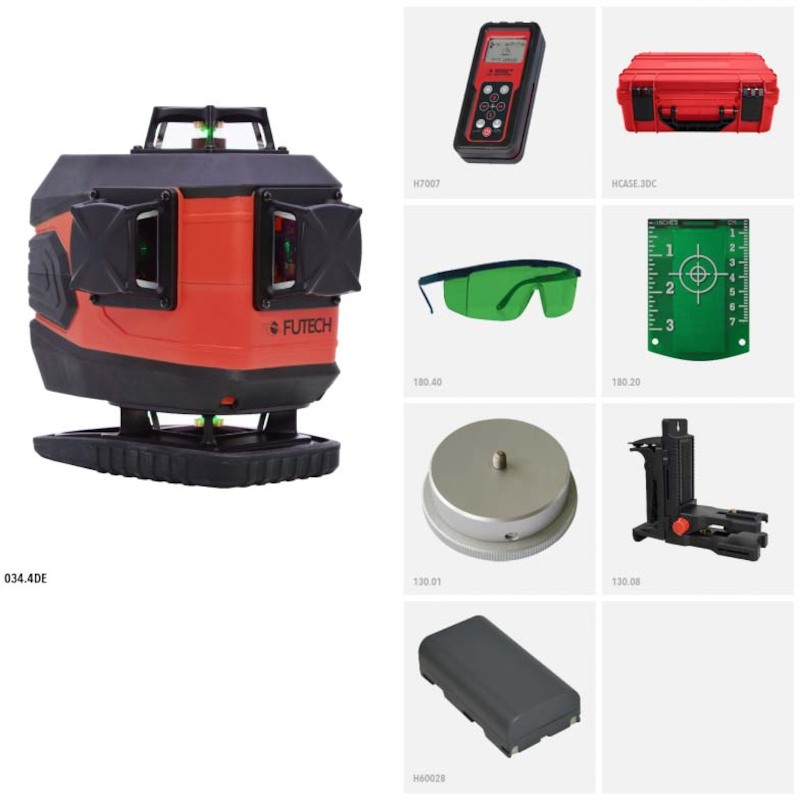 LASER EN CROIX LI-ION       MC4DE GROEN     FUTECH