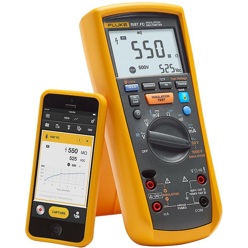 MULTIMÈTRE ISOLAT.TELECOM   FLUKE-1587 T 4XAA FLUK