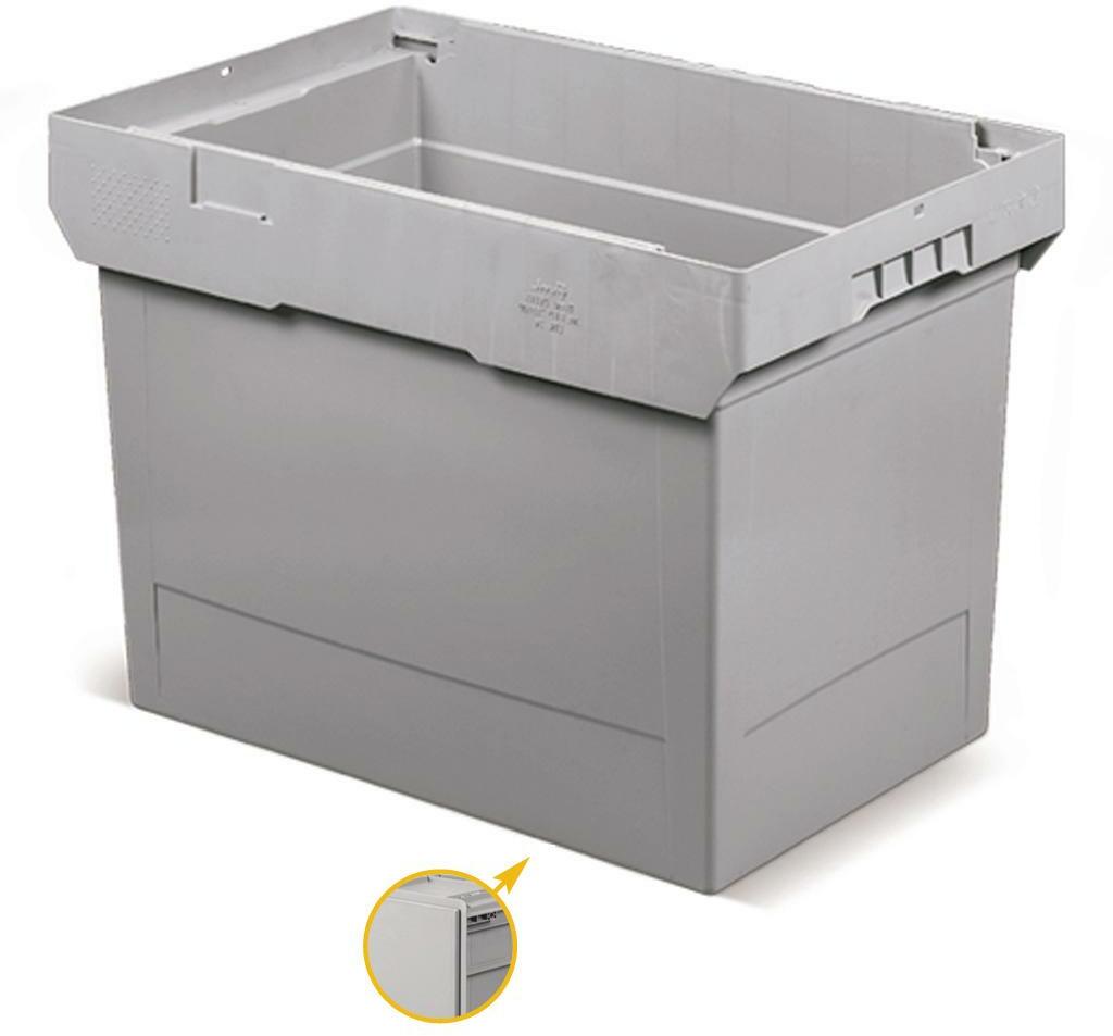 BAC EMPILABLE FPD8051A001 600X425 GRIS FONCÉ  FAMI