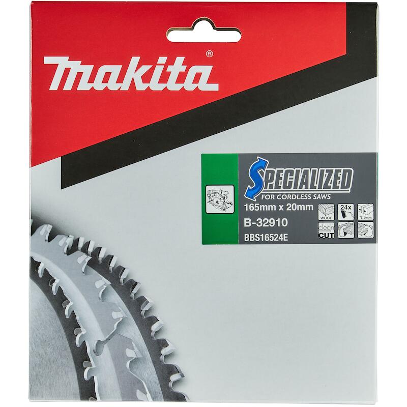 CIRKELZAAGBL.165X1,5X20 24T B-32910 ACCU    MAKITA