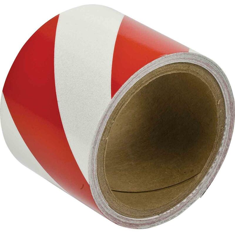 SIGNALISATIETAPE - BRADY 076313 - ROOD EN WIT 75 MMX4,5 M