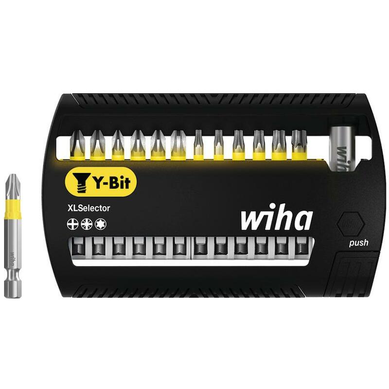 JEU D'EMBOUTS XLSELECTOR EMBOUT Y DE 50 MM PHILLIPS, POZIDRIV, TORX 14 PCS 1/4" E6,3 - SB7948Y950 -WIHA