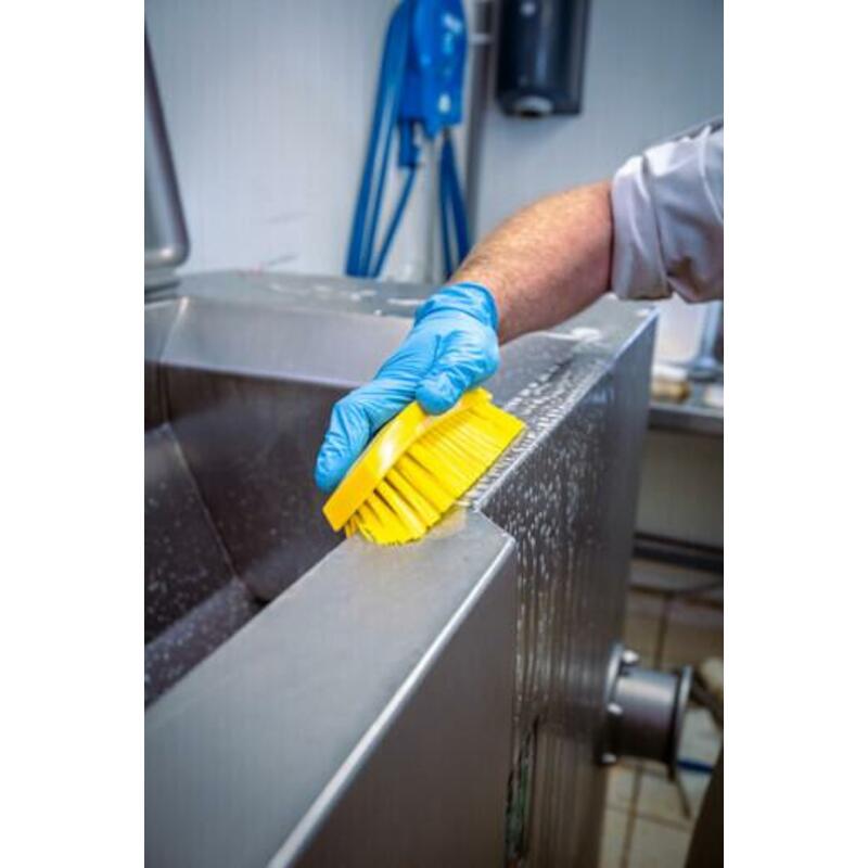 BROSSE À MAIN POL.DUR BLANC 3890/5  L=200MM  VIKAN