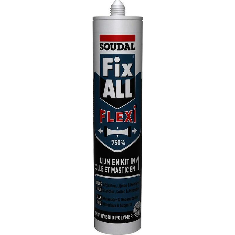 LIJM - SOUDAL FIX ALL FLEXI - ZWART KOKER 290 ML