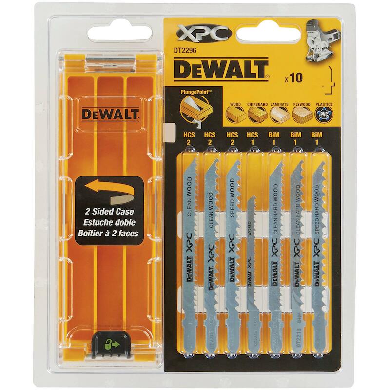 JEU LAMES SCIE SAUTEUSE BO. DT2296-QZ (10PC)DEWALT
