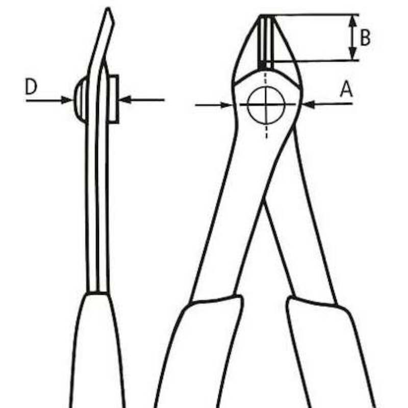 Knipex - Elektronica-zijkniptang - 78 81 125 - Electronic Super Knips - Gebruneerd - Meercomponentengreep - 125 mm - 02301806