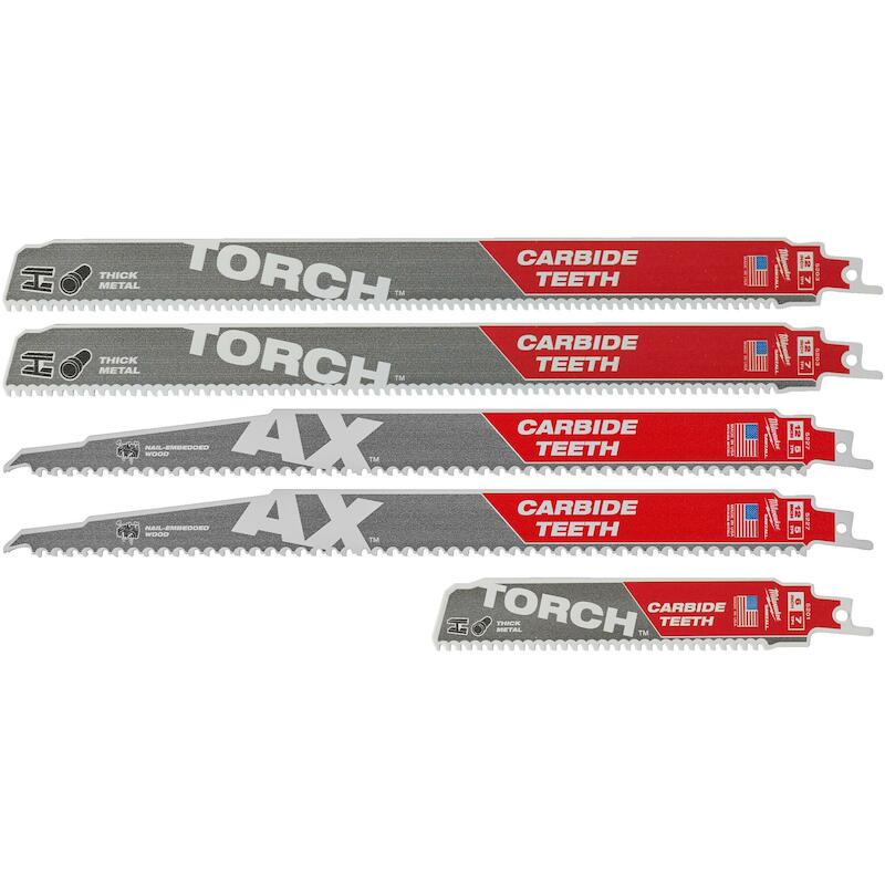 JEU DE LAMES DE SCIE SABRE  49472206    (5PC) MILW