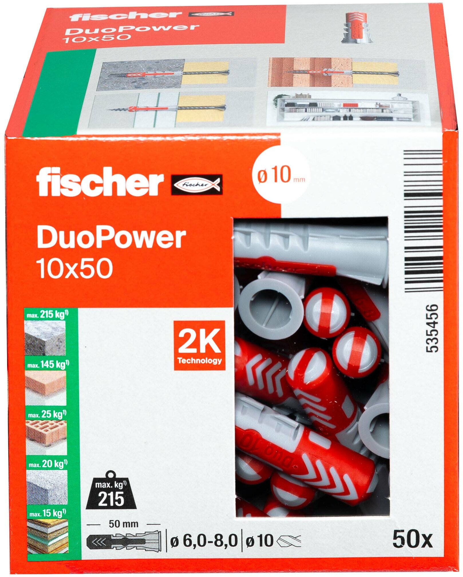 PLUG NYLON 10X50            DUOPOWER       FISCHER