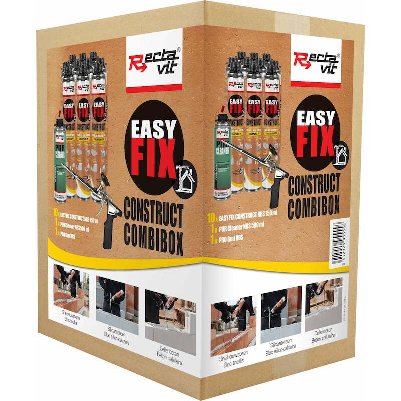 PU-SCHUIM COMBIBOX 10X750ML EASY FIX CONSTRUCT