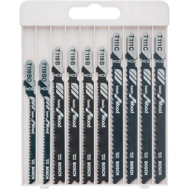 DECOUPEERZAAGBLADENSET HOUT 2607010629 (10ST)BOSCH