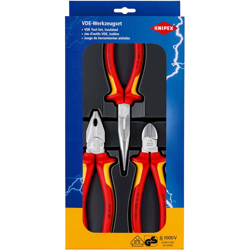 TANGENSET (VDE)             00 20 12 (3ST)  KNIPEX