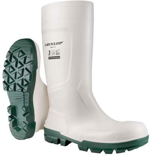 KNIELAARS PVC S4 WIT        WORK IT      42 DUNLOP