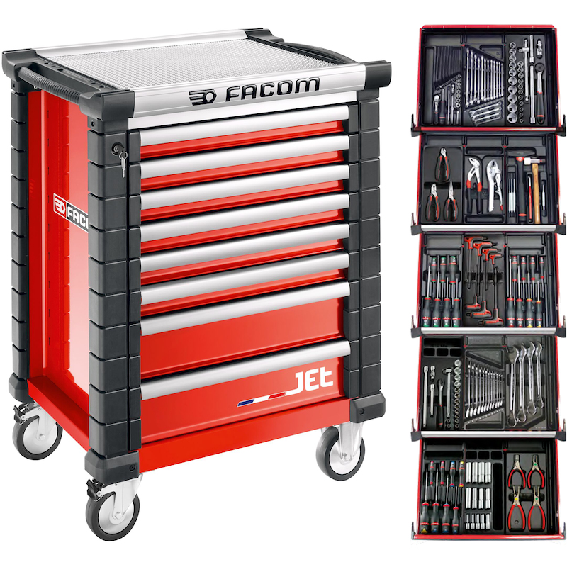 SERVANTE D'AT.ROUGE REMPLIE JETCM175BNL (175PC)FAC