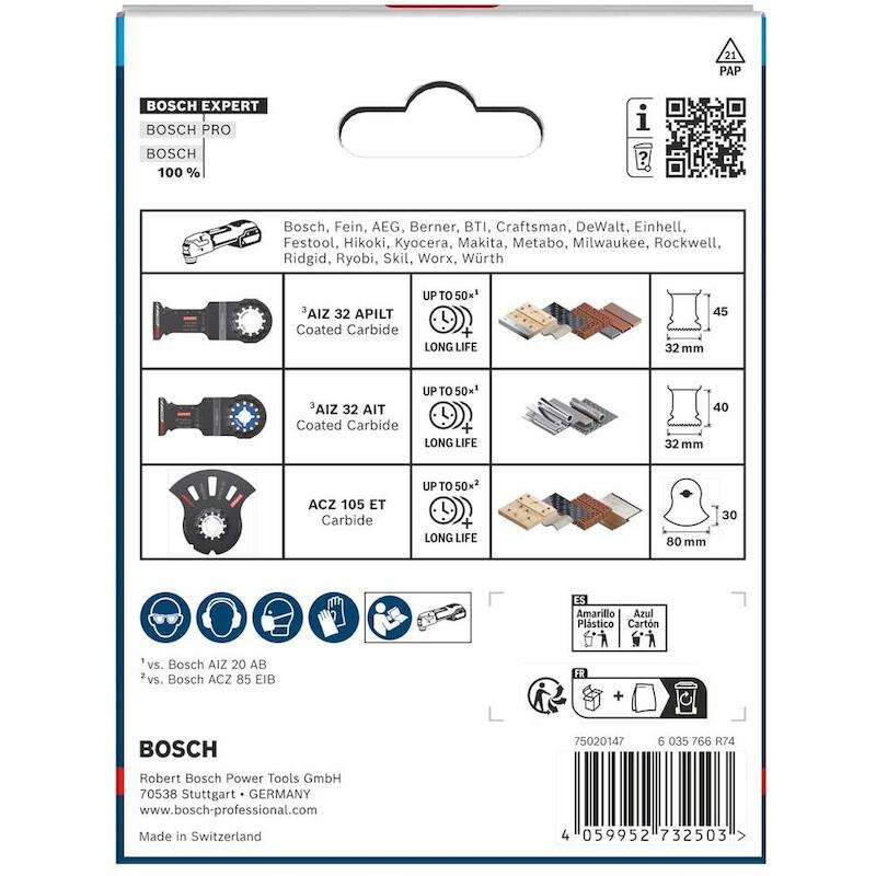 ZAAGBLADENSET CUTTING       2608902622 (3ST) BOSCH