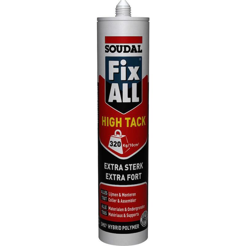 LIJM - SOUDAL FIX ALL HIGH TACK - GRIJS KOKER 290ML