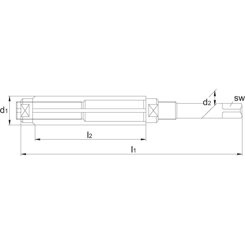 HSS VERSTELBARE HANDRUIMER TYPE D 7,2 - 8 MM - 512000720 - HUNGER