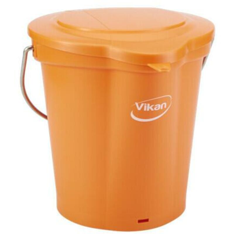 SEAU PP INOX ORANGE         5688/7  6L       VIKAN