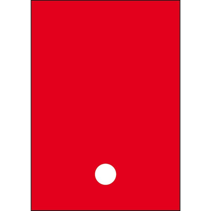SYMBOOL - BRADY 911130 - '.' WIT OP ROOD 210X297 MM (1 EA)