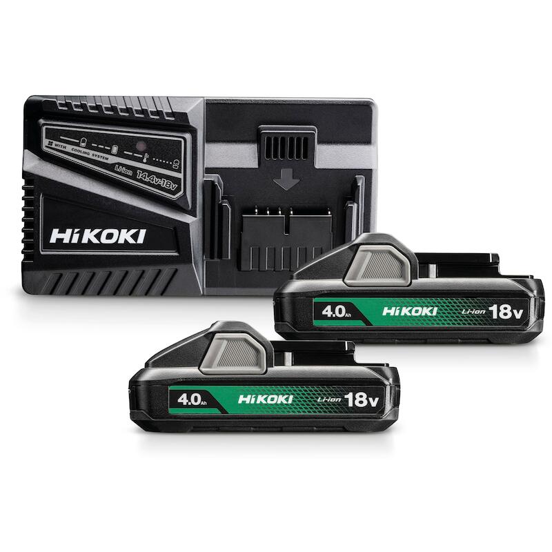 ACCU+CHARGEUR 18V/2X4AH     UC18YFSLWEZ     HIKOKI