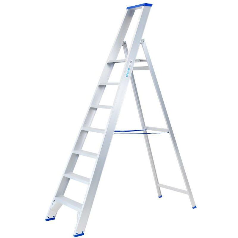 TRAPLADDER ENKEL     7 TREDEN  PT07 - 1,75M SOLIDE