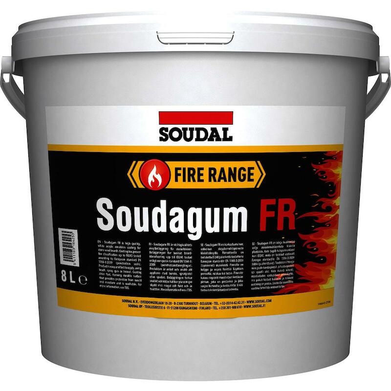 PATÊ ACRYLIQUE AU FEU       SOUDAGUM FR (8L)SOUDAL