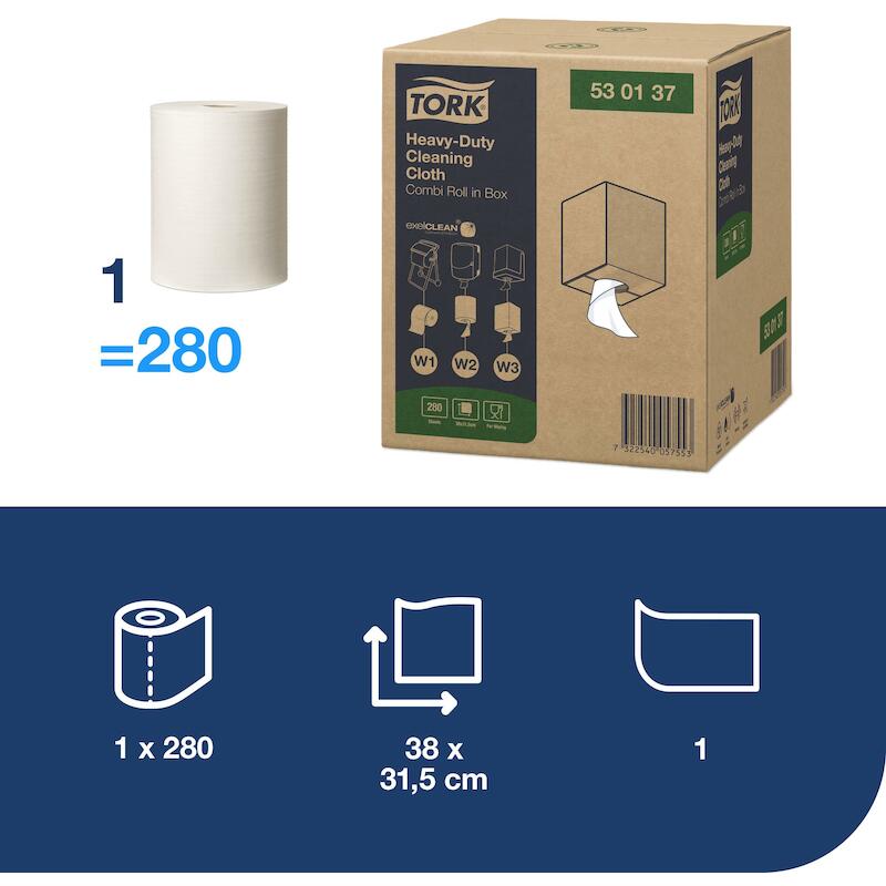 CLOTH 530 PREM.COMBI WIT    530137-280ST-1L.  TORK