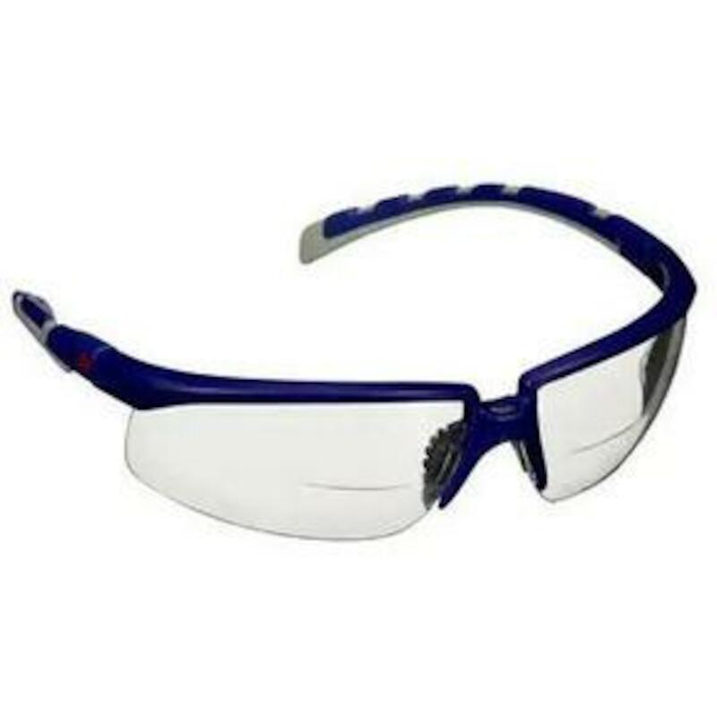 3m - Reader safety glasses - Solus 2000 - S2020AF-BLU - +2.0 dioptre - clear - anti-scratch/anti-fog - 03093982