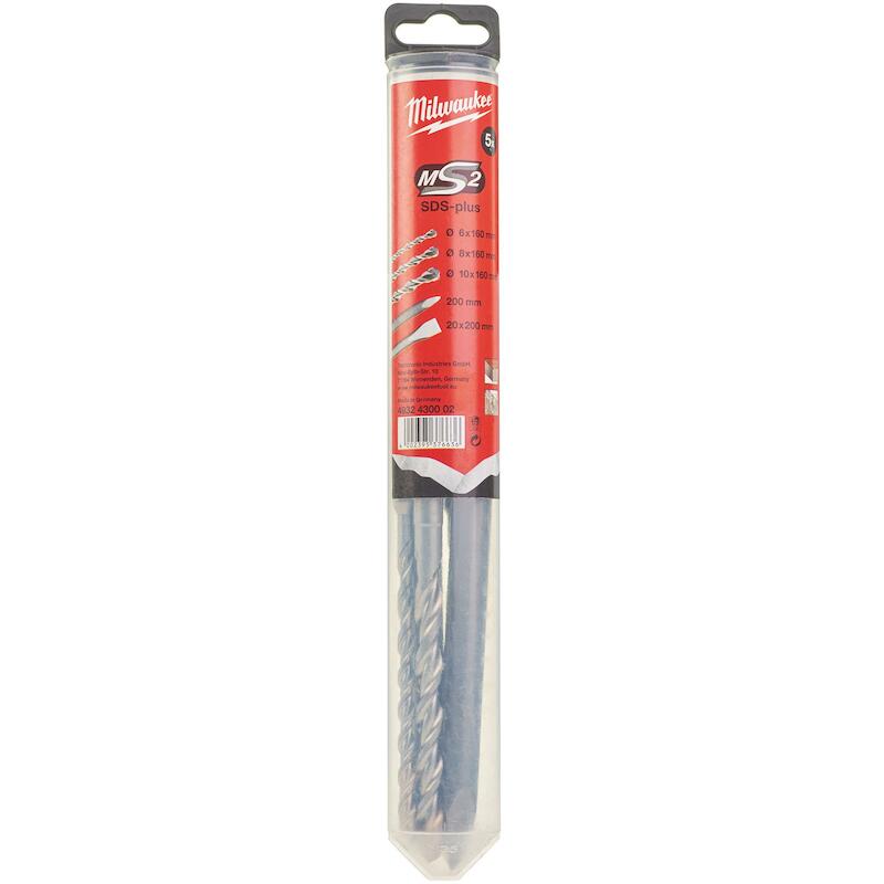 STARTERSET BOORBEITELS SDS+ 4932430002(5ST)MILWAUK