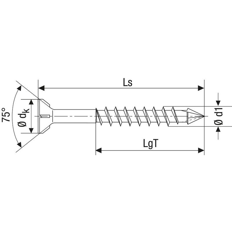 VIS CHARPENTE T15 DD SPAX-M   3,5X50 - ZN