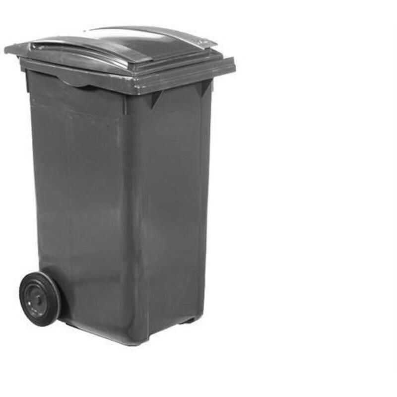 VUILNISBAK - PLASTI-BAC 810240 - HIGH DENSITY POLYETHYLEEN 240 L GRIJS