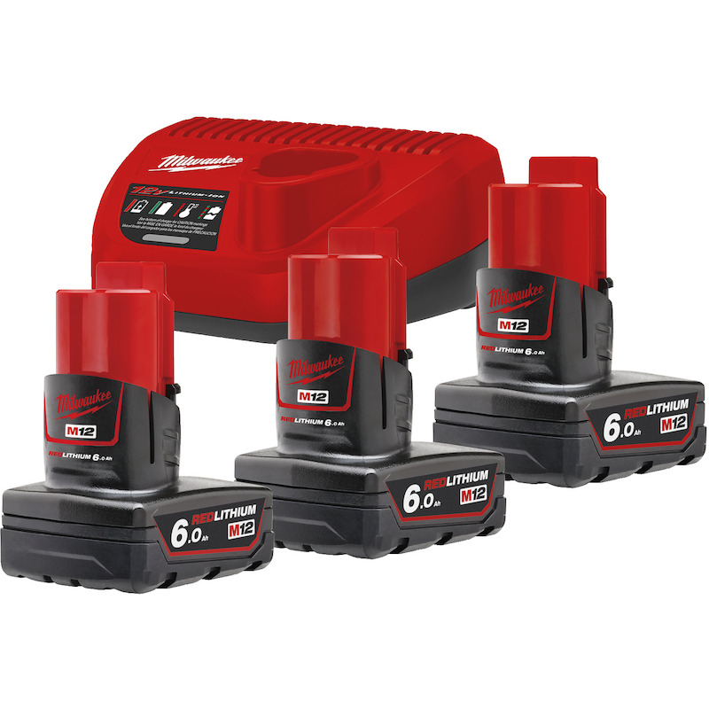 CHARGEUR+ACCU 12V/3X6AH     M12 NRG-603  MILWAUKEE