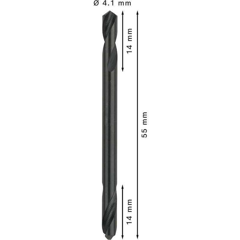DUBBELBOOR HSS-G 4,1X55     2608597589(10ST) BOSCH