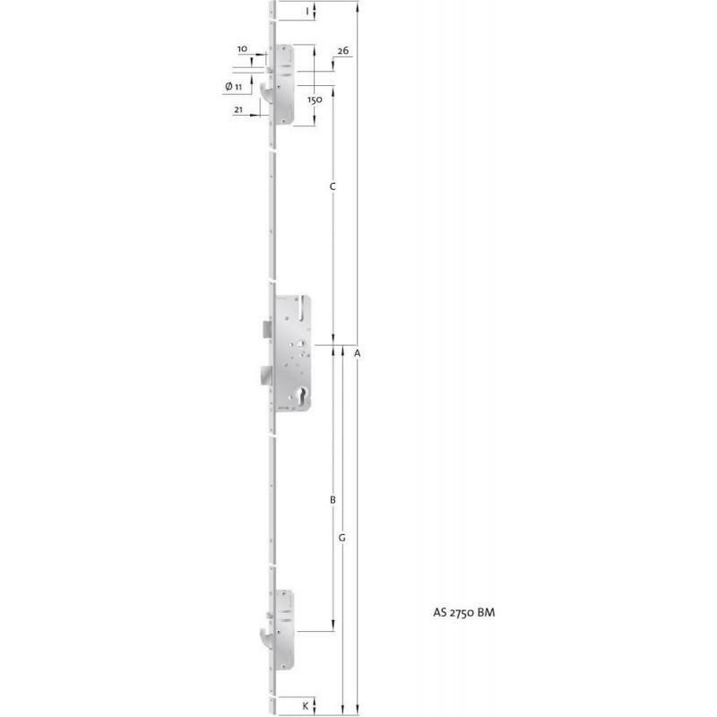 AUTOM.PIN-HAAKSLOT B003 ZN  AS2750-F16/55/92/8 KFV