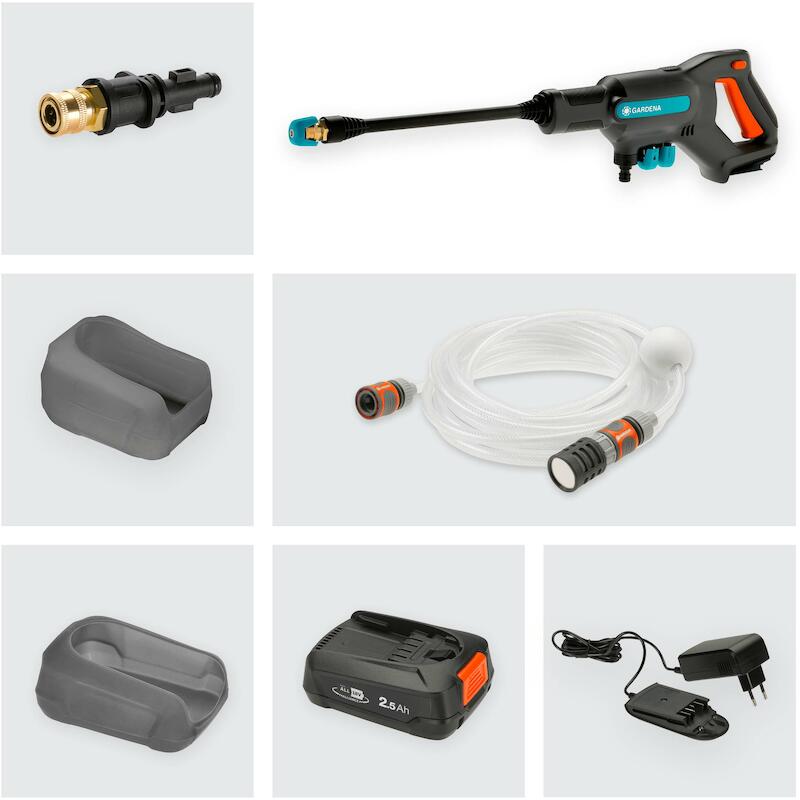 ACCUHOGEDRUKREIN.18V/2,5AH  AQUACLEAN SET  GARDENA