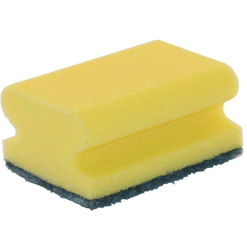 ÉPONGE À RÉCURER JAUNE/VERT 105082 95X70X30(2PCS)