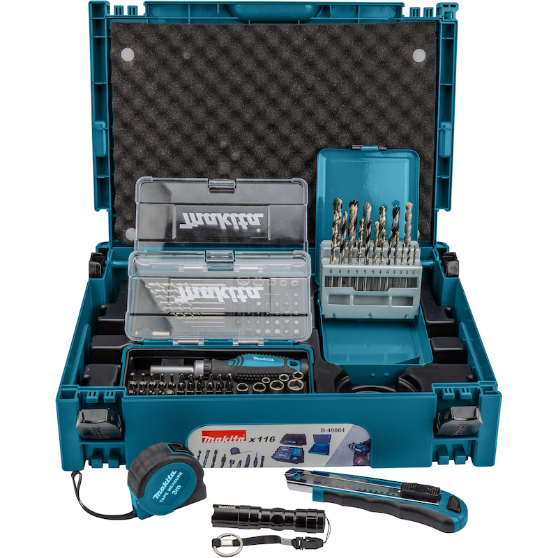 BOOR-/BITSET IN KOFFER      B-49884  (116ST)MAKITA