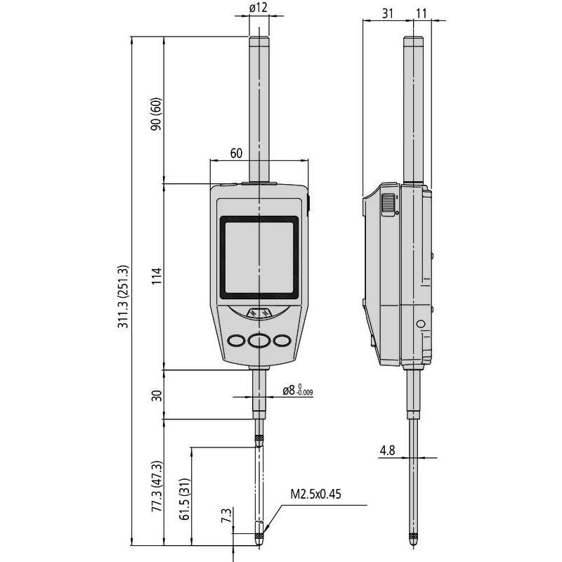 MEETKLOK 30,4MM-0,0005MM DI.543-561D ID-H MITUTOYO
