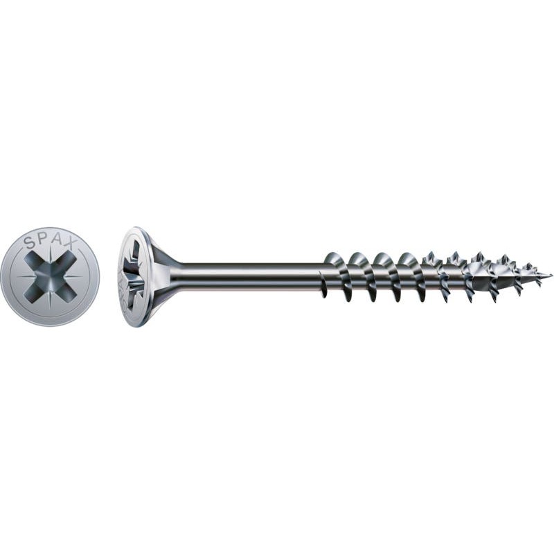 VIS À BOIS AGGLOMÉRÉ PZ2 DD SPAX S - 5,0X100- ZN