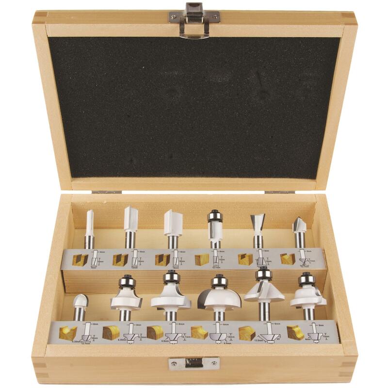 COFFRETS DE 12 FRAISES QUEUE DE 8 MM - D-53556 - MAKITA
