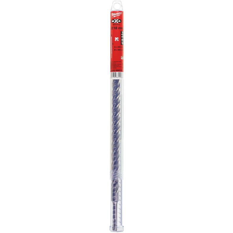 FORÊT MARTEAU SDS+ 18X450MM 4932356503 4-CUT MILWA