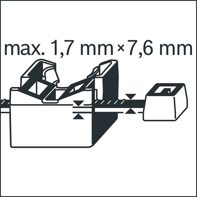 EMBASE (S/SERRE-CÂBLE)      1600A032GF  (100PC)BOS