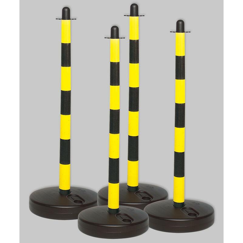 POTEAU LESTABLE NOIR/JAUNE  256722(4) 40X900 BRADY