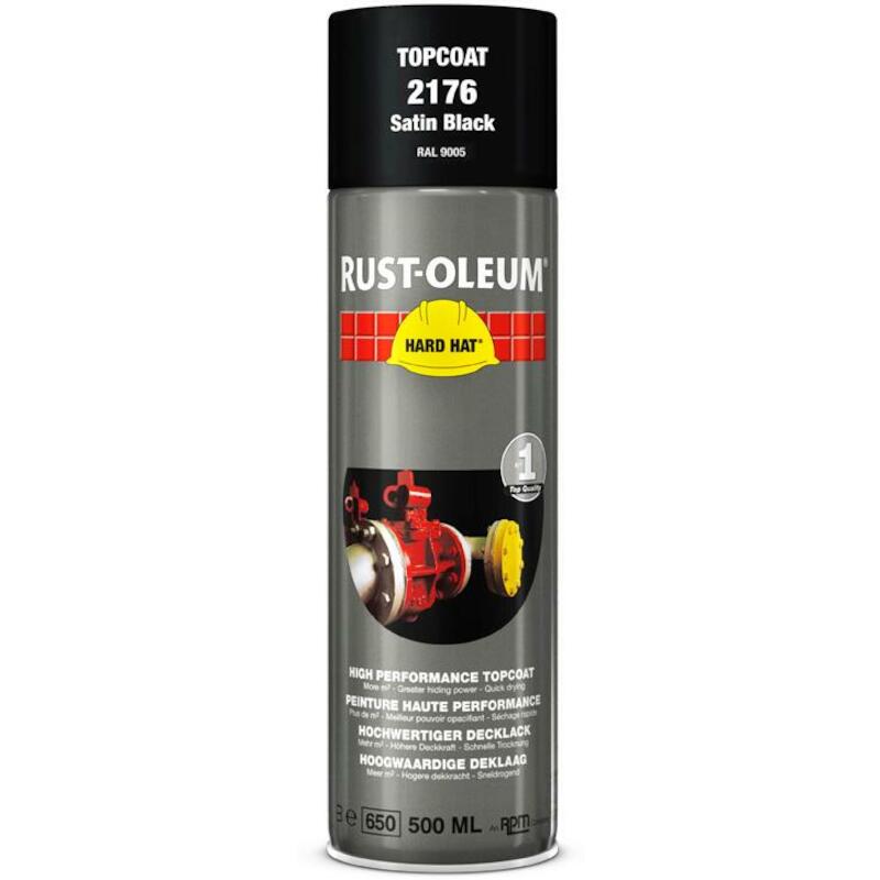 SATIJN ZWART          500ML 2176 -RAL9005   RUST-O