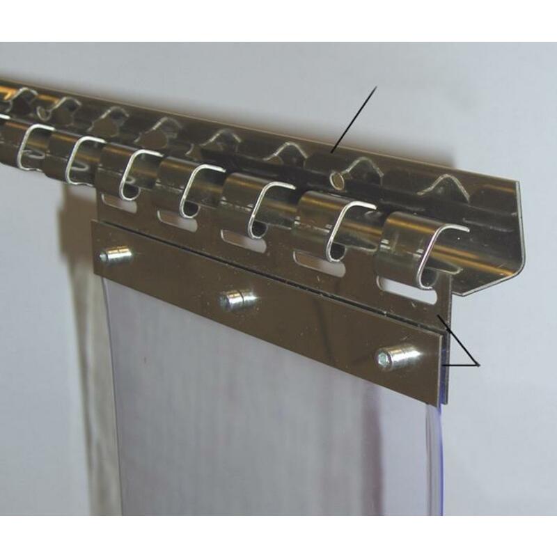 JEU DE FIX.POUR PVC-SOUPLE  INOX - 200MM