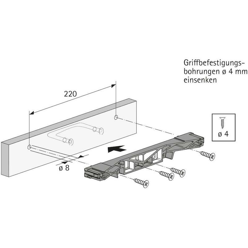 HETTICH 1047773 FRONTPLAATBEVESTIGING