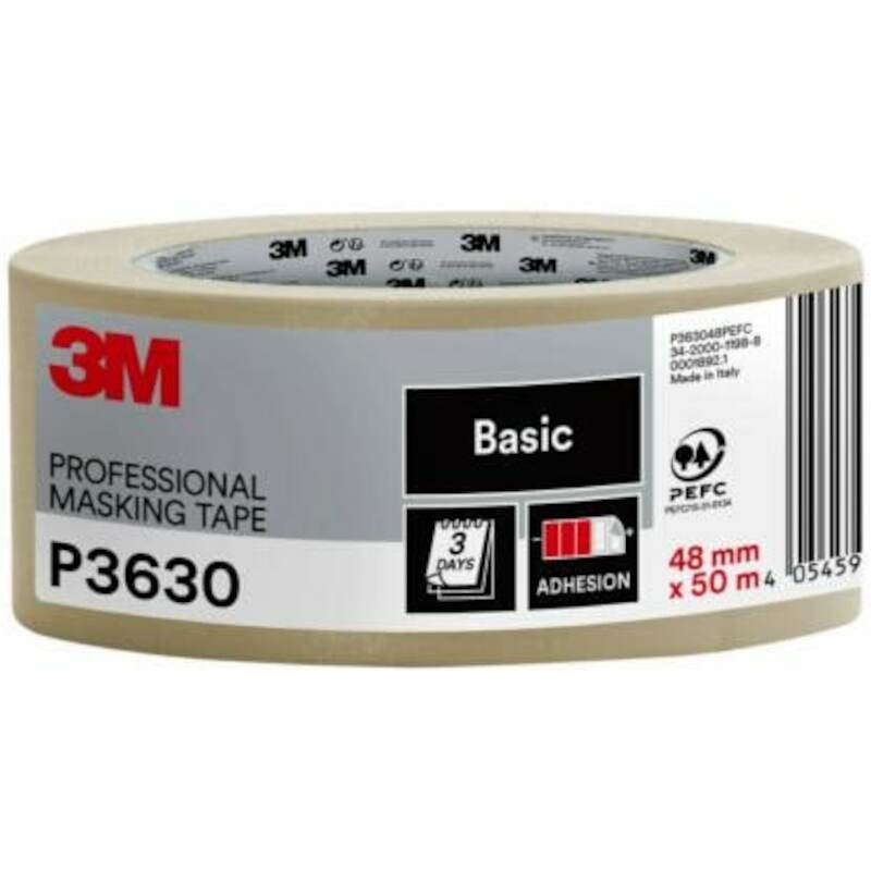 3m - masking tape - P3630 - beige - 48 mm x 50 m - 03370160