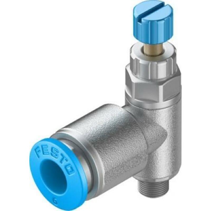 SMOORVENTIEL MET TERUGSLAGKLEP GRLA-M5-QS-6-RS-D (197578) FESTO