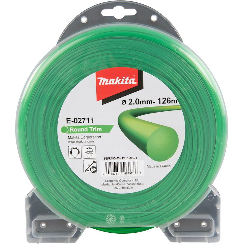 FIL NYLON ROND, 2,0 MM X 126 M - E-02711 - MAKITA