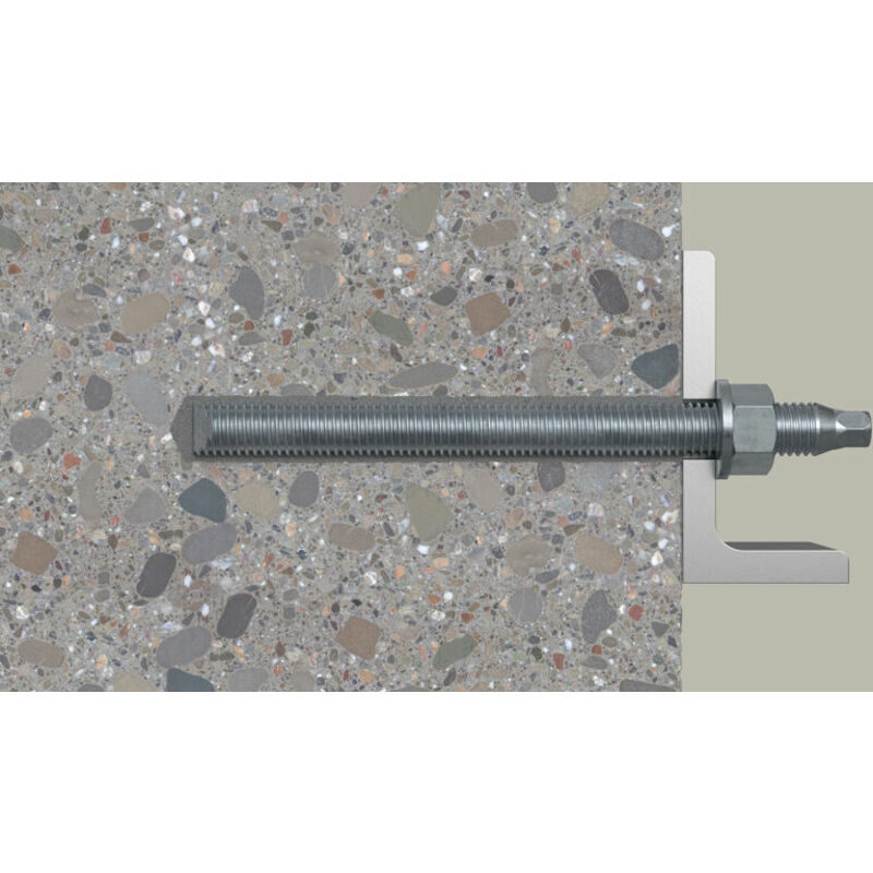 TIGE FILETÉE+ÉCROU INOX     RG M A4 12X180/70  FIS