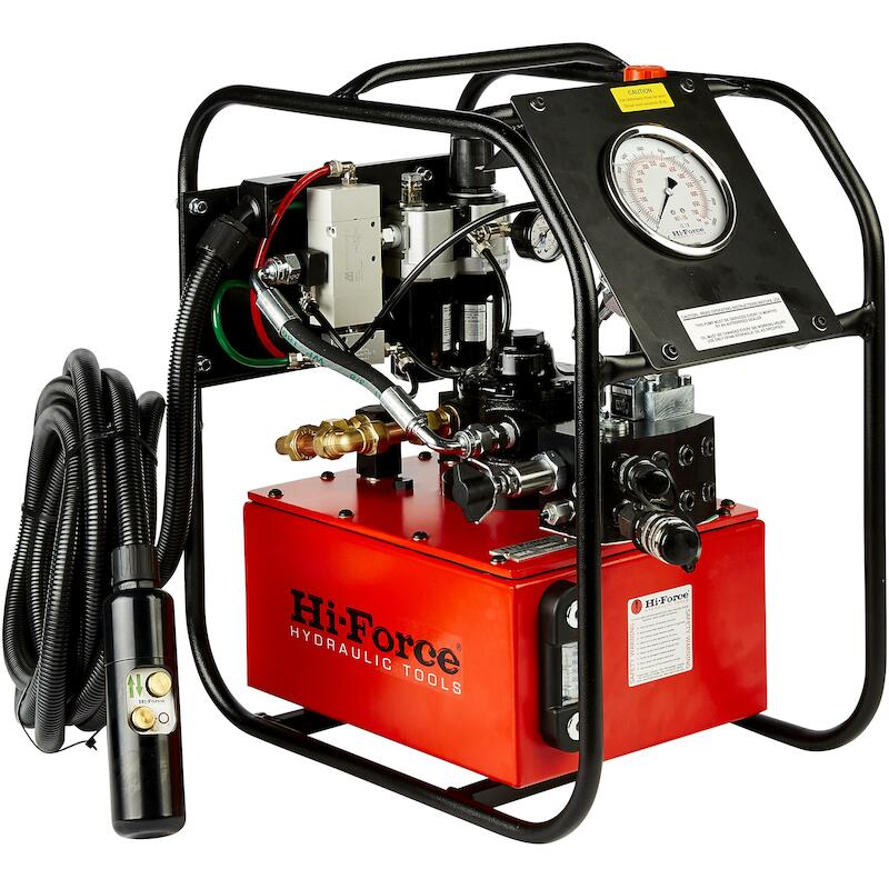 7 BAR AIR DRIVEN HYDRAULIC TORQUE WRENCH PUMP - PREMIUM LINE - ANALOGUE GAUGE - TPA07A - HI-FORCE